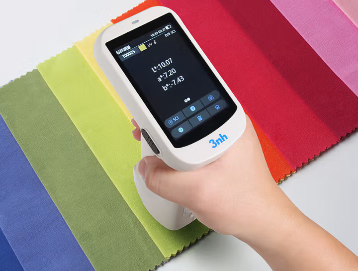 UV Fluorescence color measurement of textiles