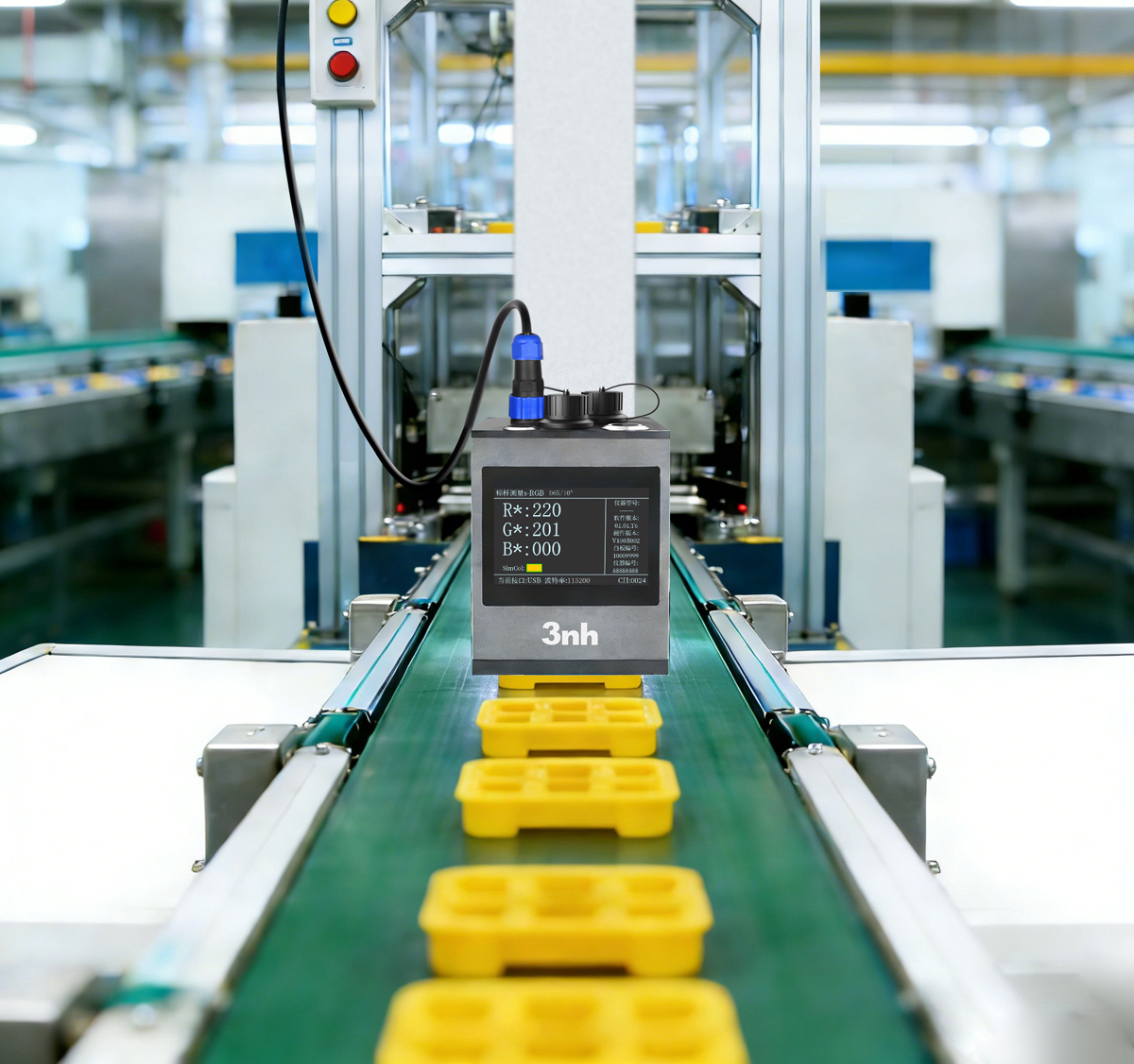 benchtop spctrophotometer for plastic production line color management